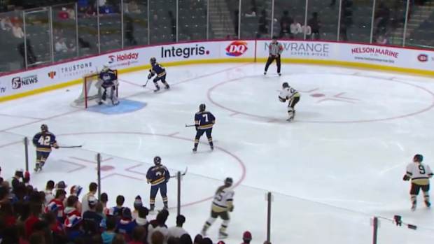 Screen shot from Class 2A state girls hockey quarterfinal between Rosemount and Andover on Thursday, Feb. 22, 2024, at Xcel Energy Center in St. Paul, Minn., via PrepSpotlight.TV broadcast.